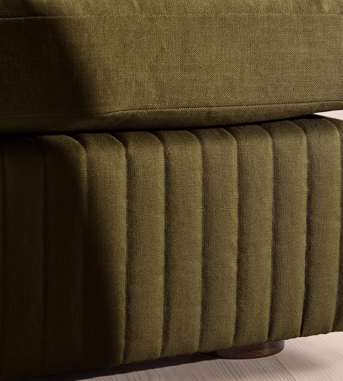 Oona Modular Sofa - Corner Module - Linen - Olive - UK - Image 5