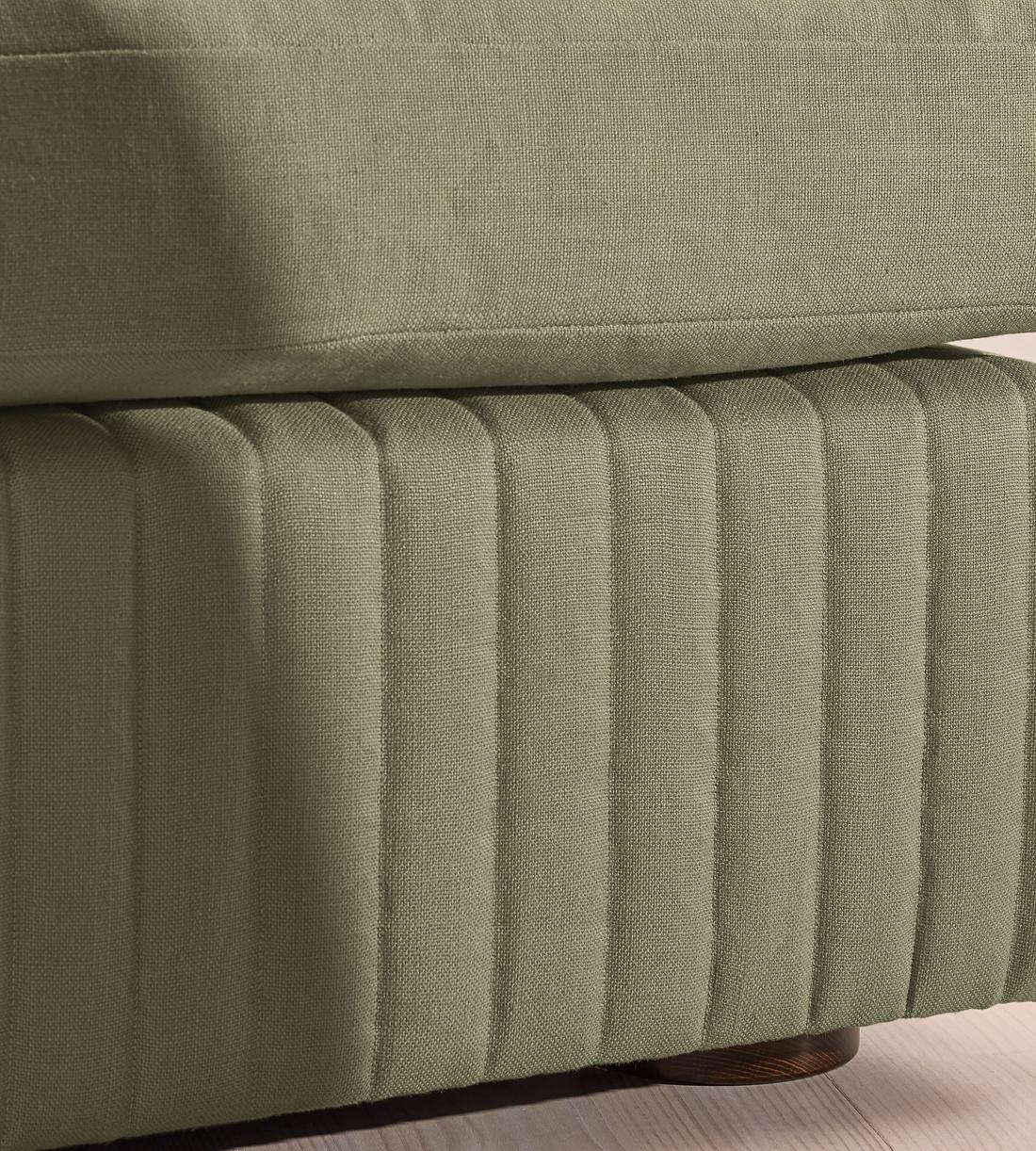 Oona Modular Sofa - Right Arm Module - Linen - Sage - UK - Image 5