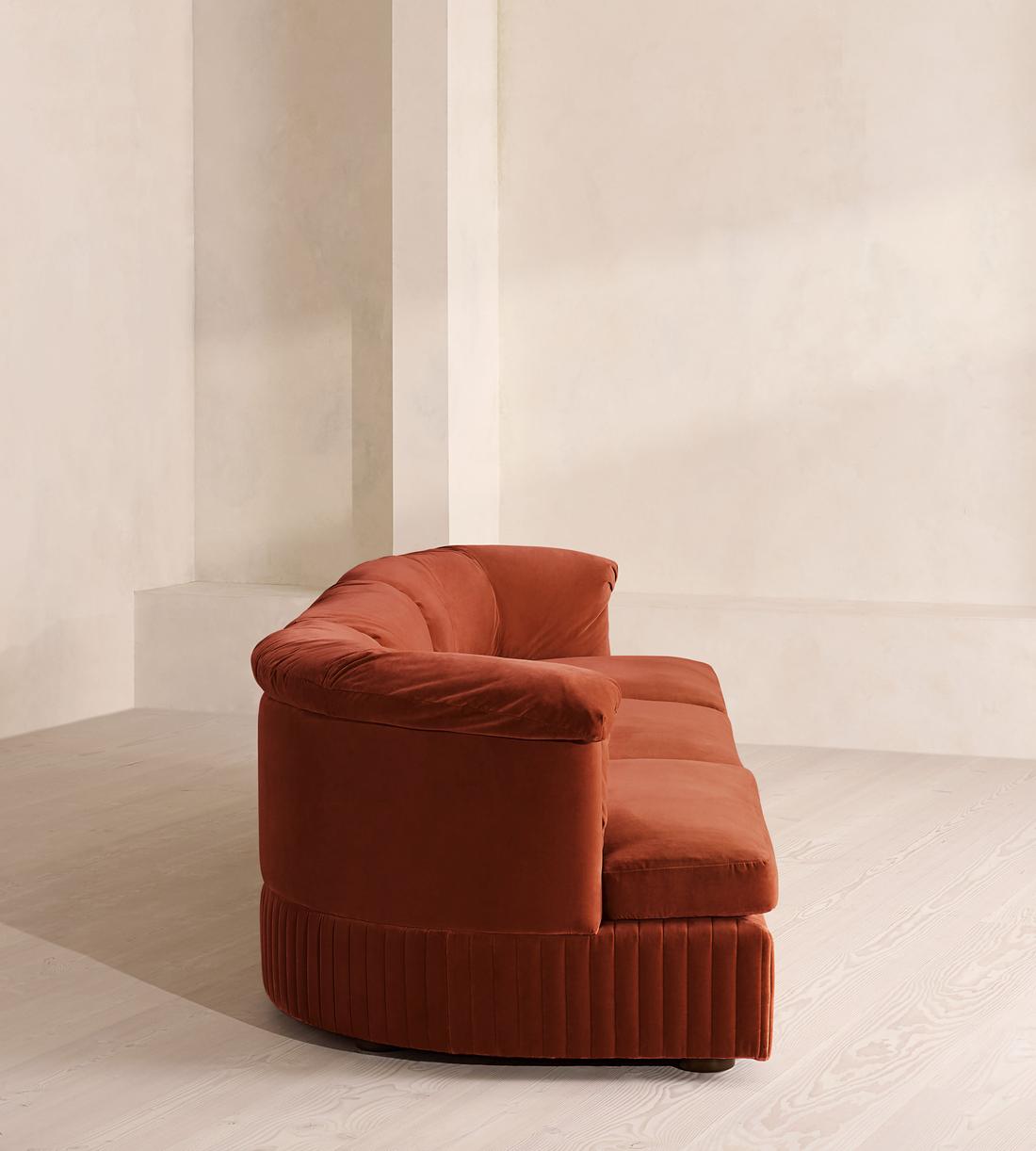 Oona Modular Sofa - Four Seater - Velvet Rust UK - Images - Image 3