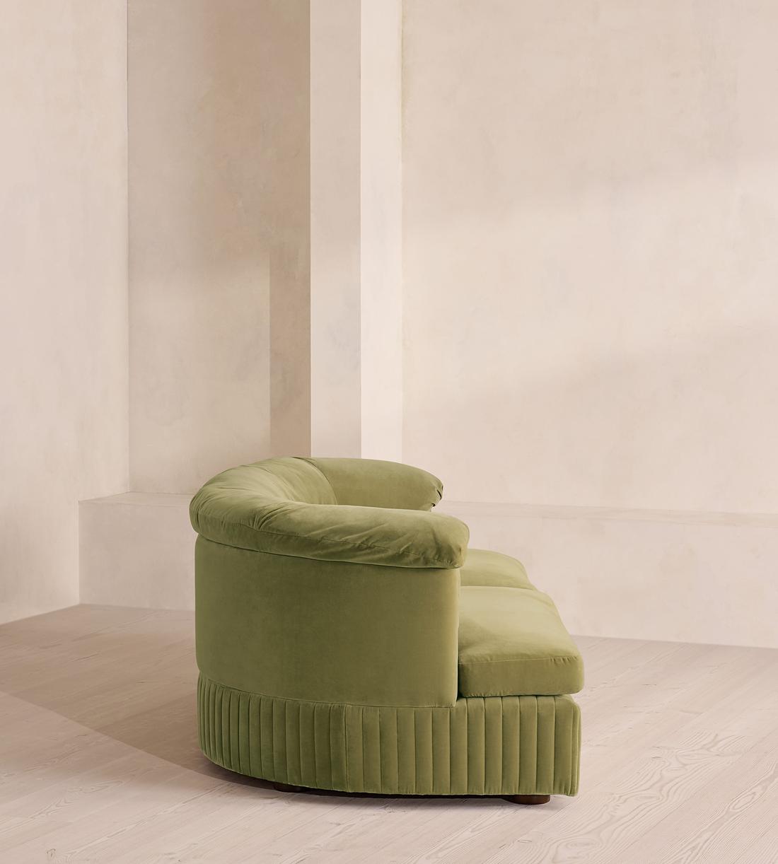 Oona Sectional Sofa - Three Seater - Velvet Lichen - US - Images - Image 3