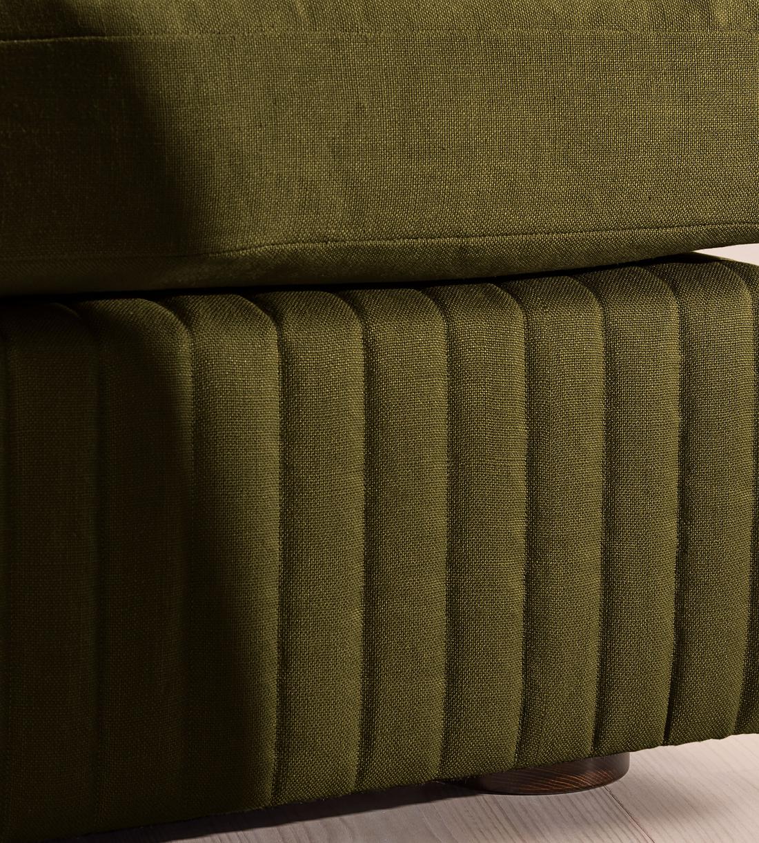 Oona Ottoman - Linen - Olive - UK - Images - Image 4