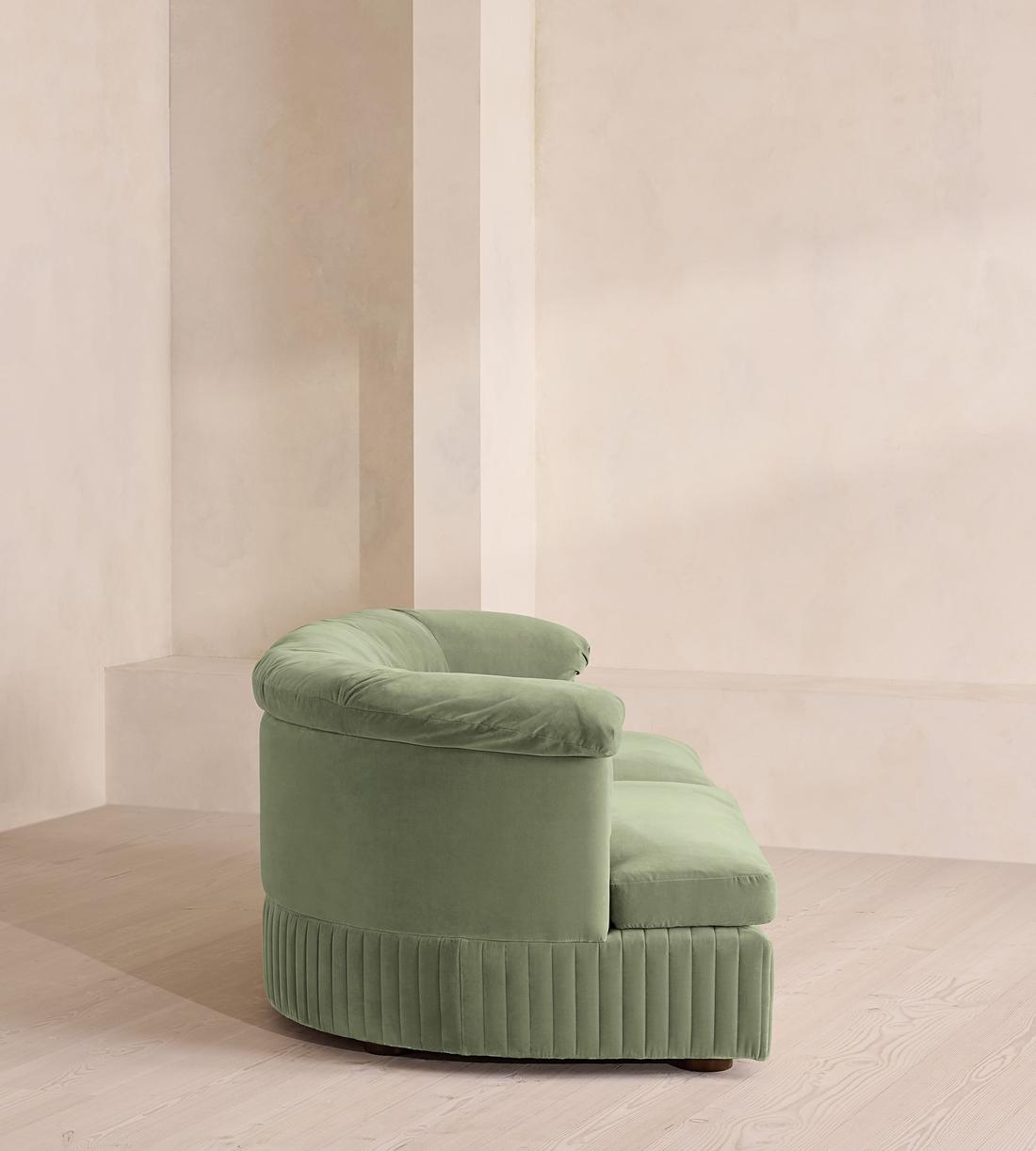 Oona Modular Sofa - Three Seater - Velvet - Seafoam - UK - Images - Image 3