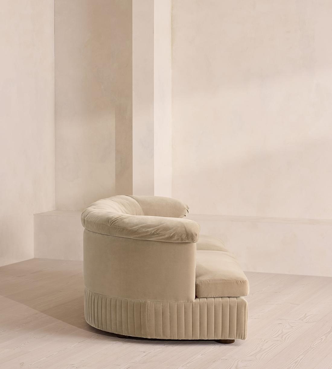 Oona Modular Sofa - Three Seater - Velvet - Oyster - UK - Images - Image 3