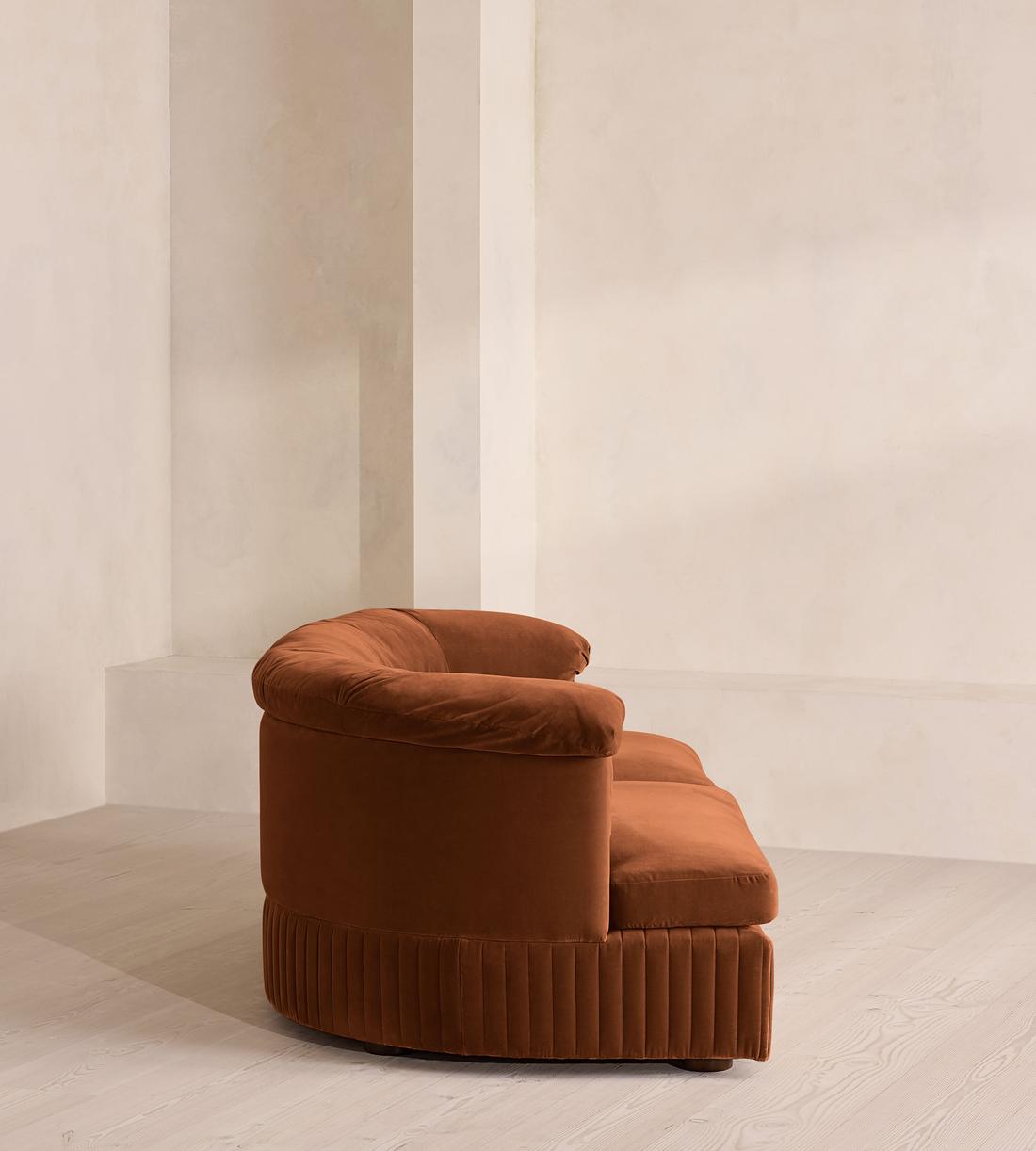 Oona Modular Sofa - Three Seater - Velvet - Cinnamon - UK - Images - Image 3