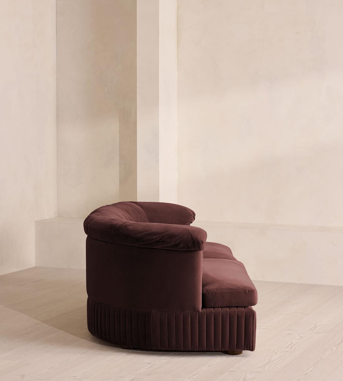 Oona Modular Sofa - Three Seater - Velvet - Aubergine - UK - Images - Image 3