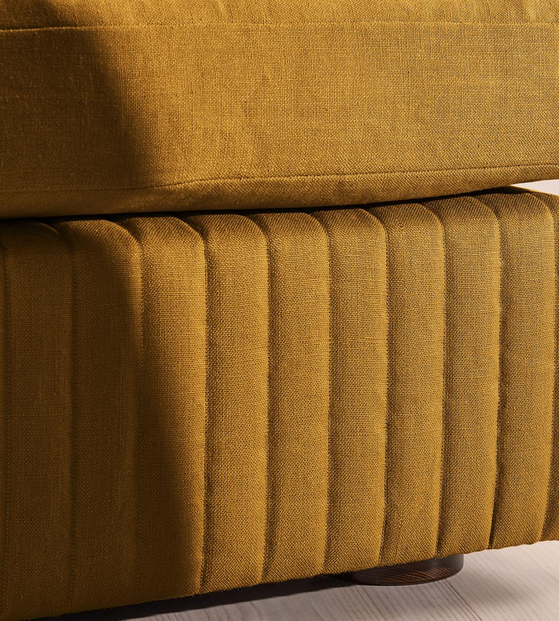 Oona Sectional Sofa - Left Arm Module - Linen - Turmeric - US - Image 5