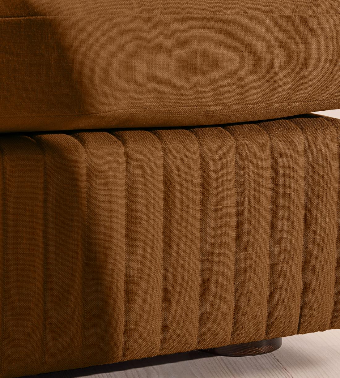 Oona Deep Sit Modular Sofa - Four Seater - Linen - Terracotta - UK - Images - Image 5