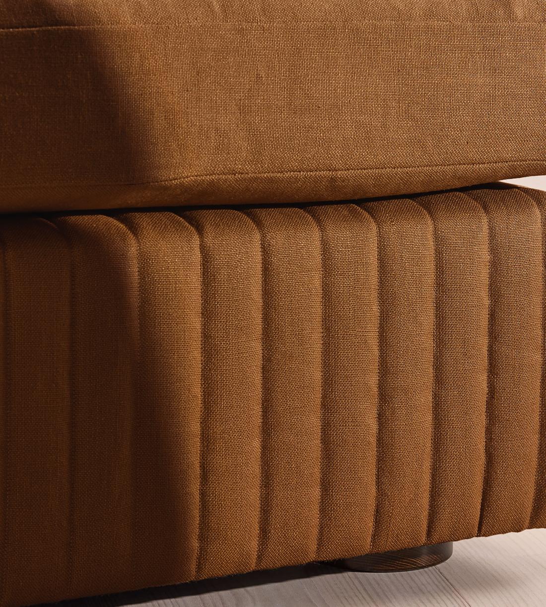 Oona Deep Sit Modular Sofa - L-Shape Sofa - Linen - Terracotta - UK - Images - Image 5