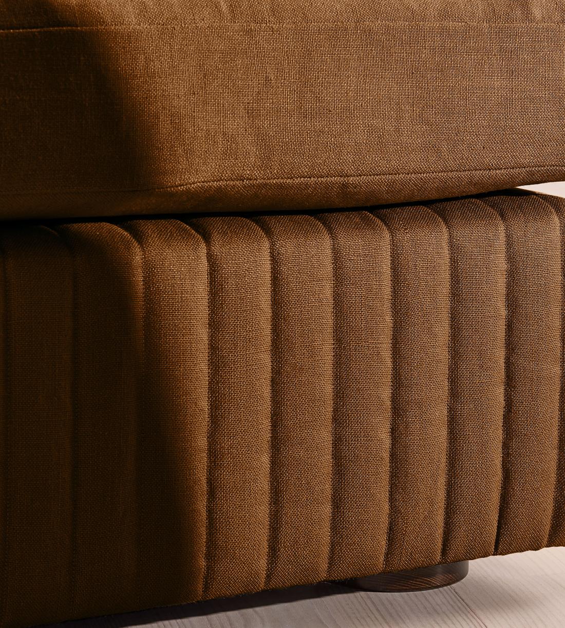 Oona Ottoman - Linen - Terracotta - UK - Images - Image 4