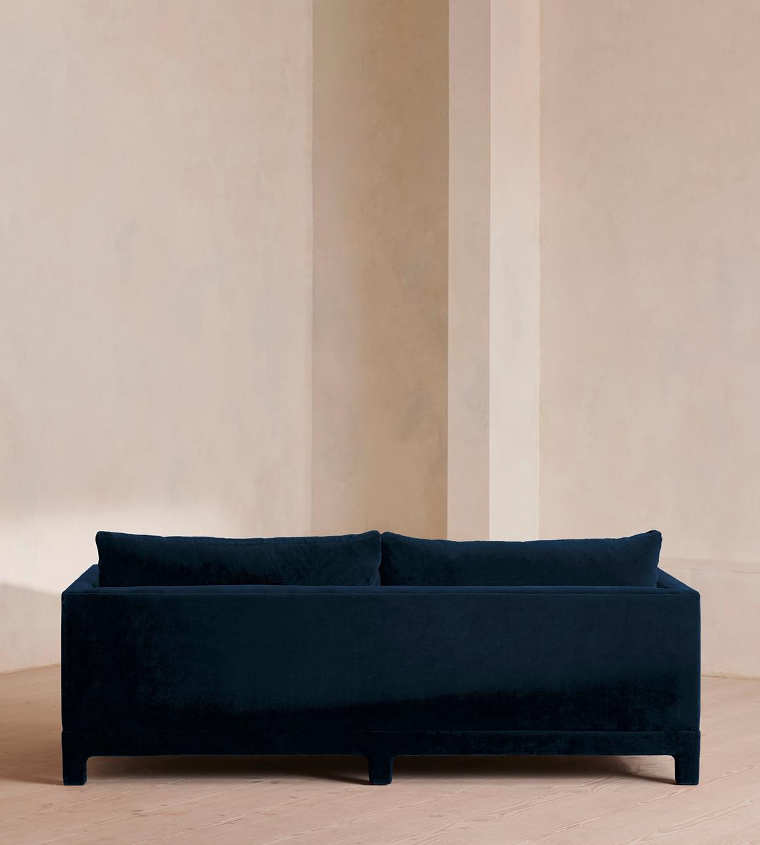 Ashford Three Seater Sofa - Velvet - Royal Blue - Images - Image 4