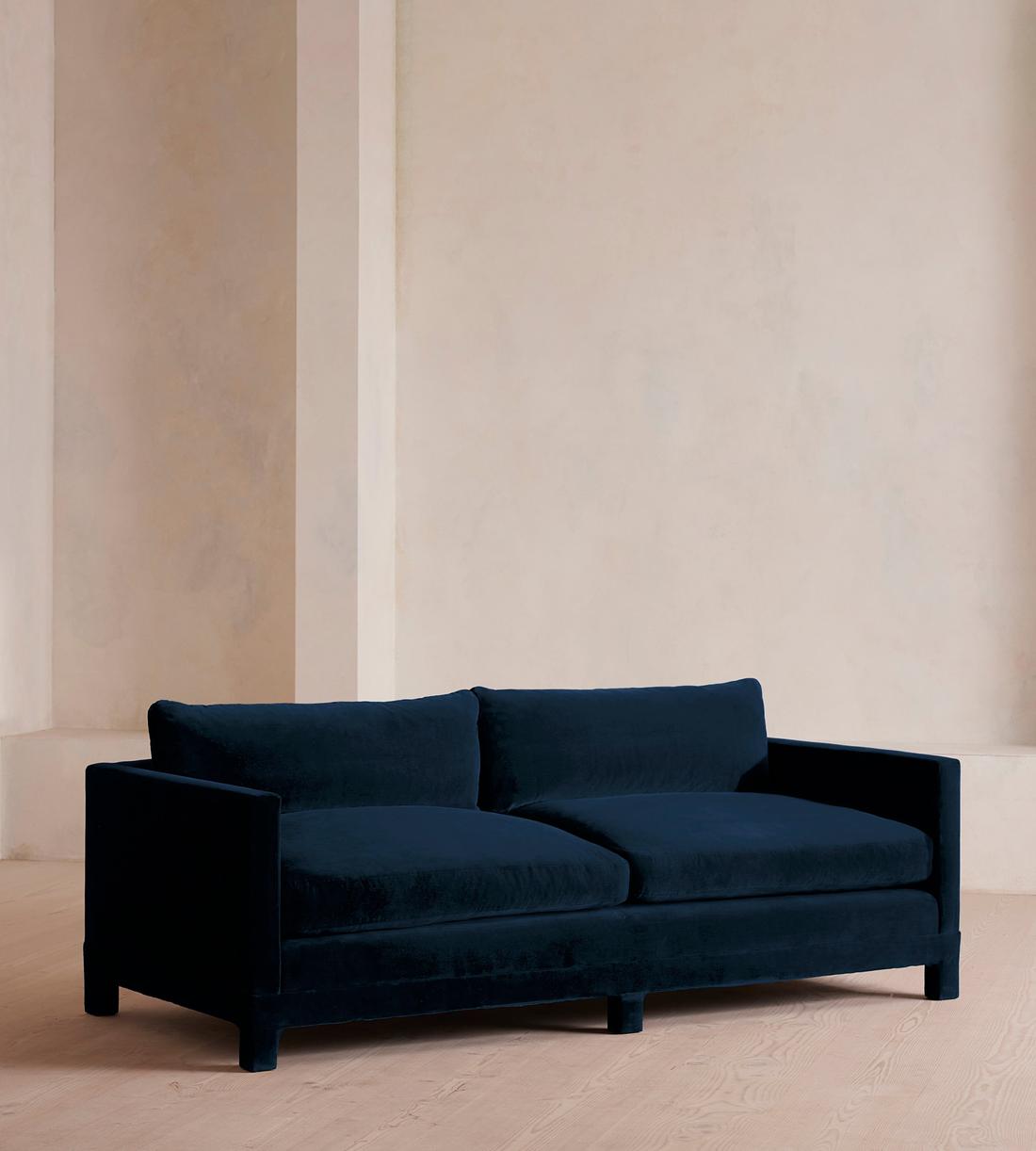 Ashford Three Seater Sofa - Velvet - Royal Blue - Listing - Image 2