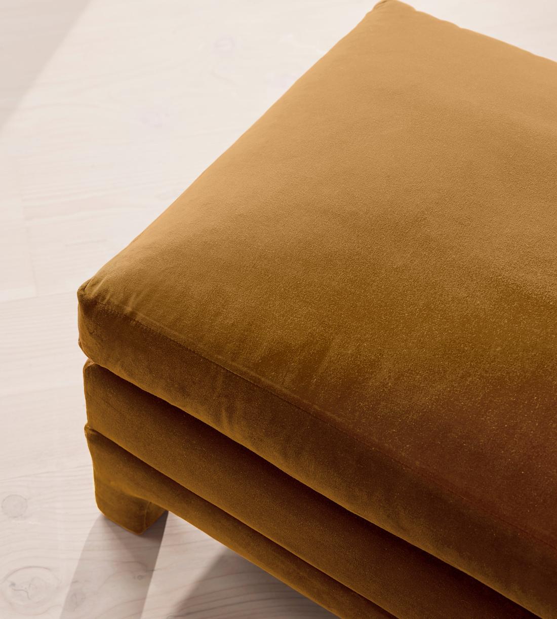 Ashford Ottoman - Velvet - Mustard - Images - Image 4