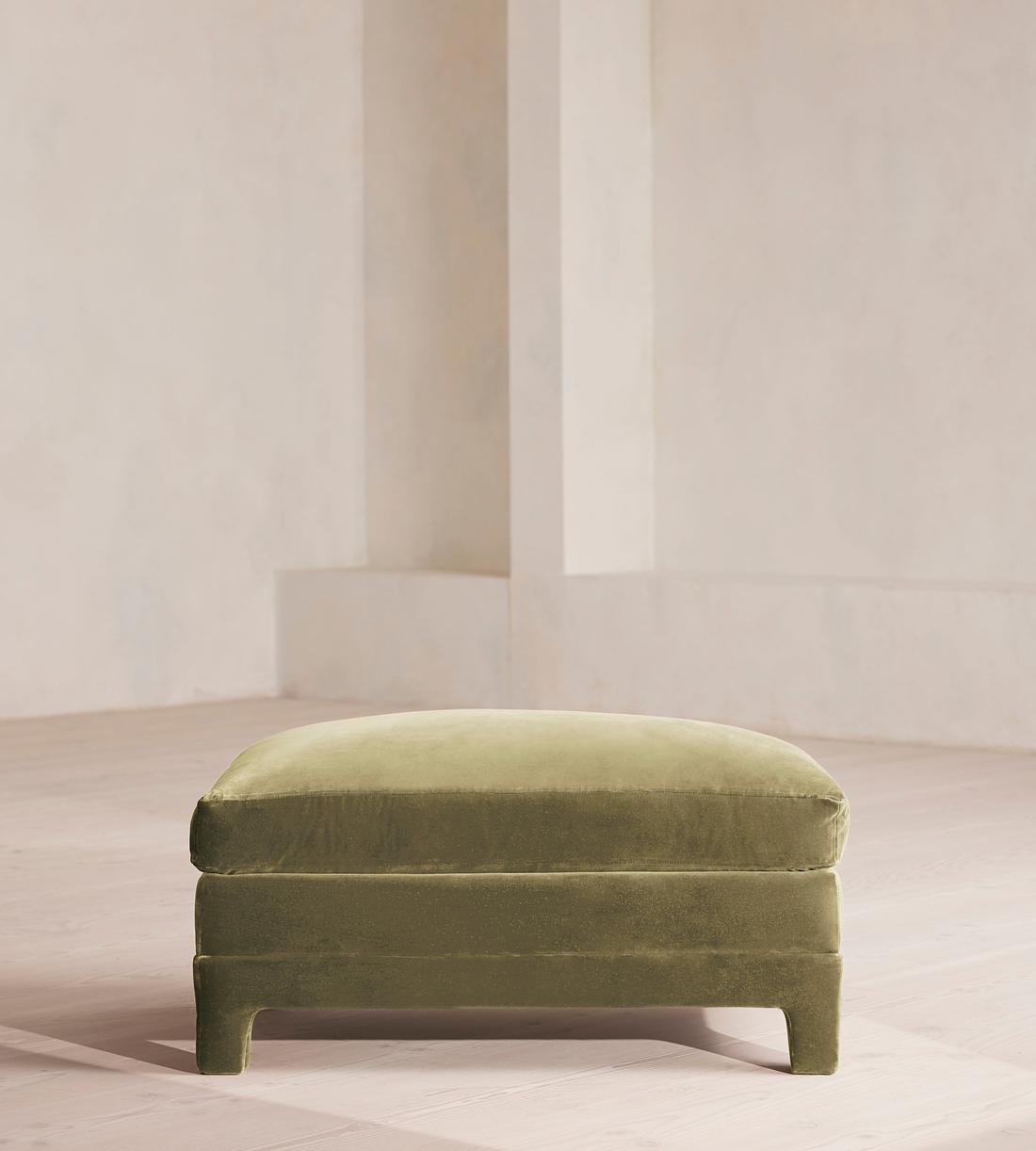 Ashford Ottoman Velvet - Lichen - Listing - Image 2