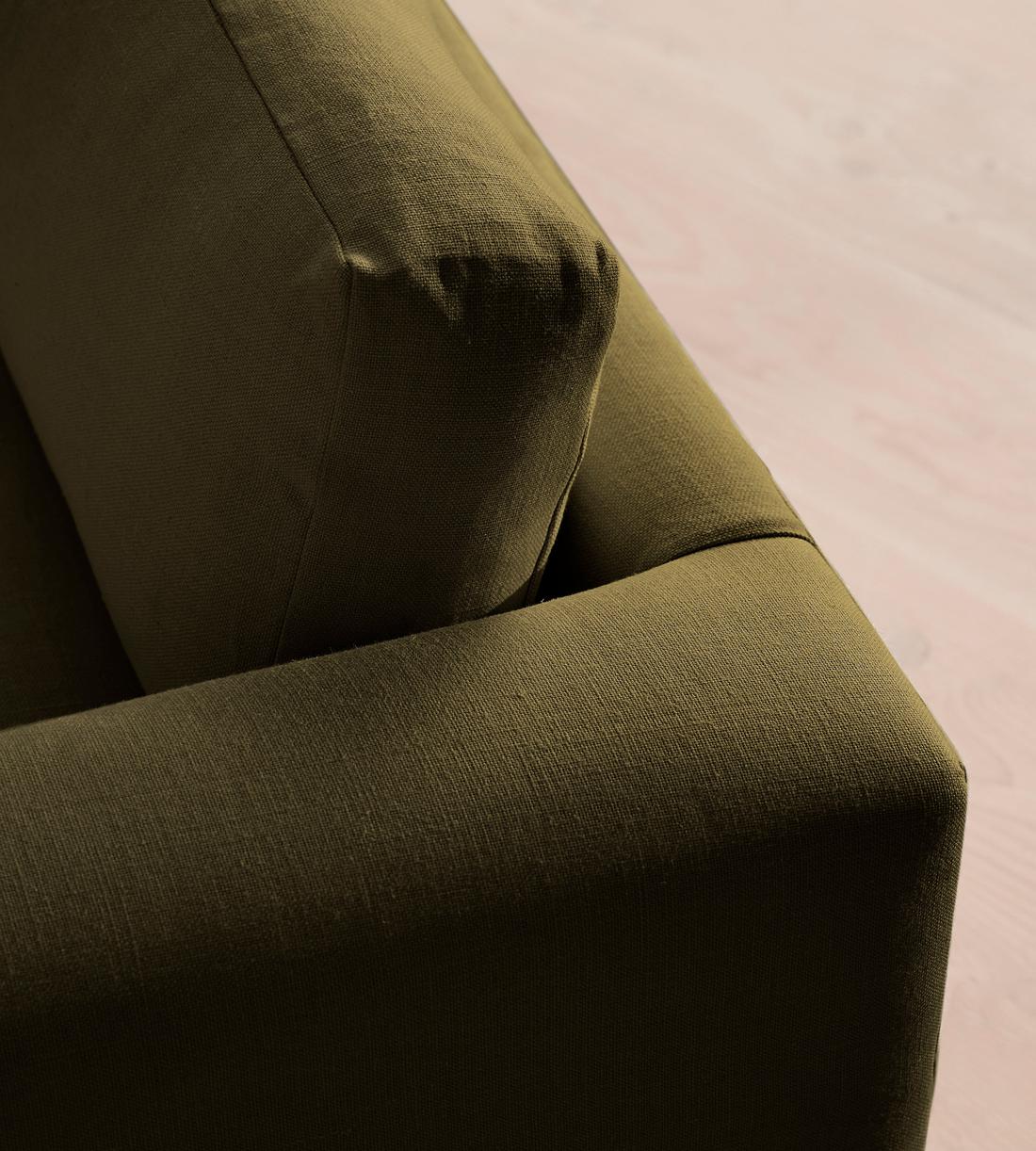 Mossley Corner Sofa - Linen - Olive - US - Images - Image 5
