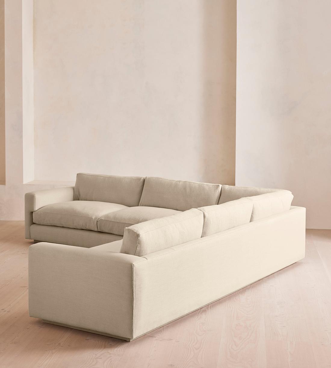 Mossley Corner Sofa - Linen - Bisque - US - Images - Image 3