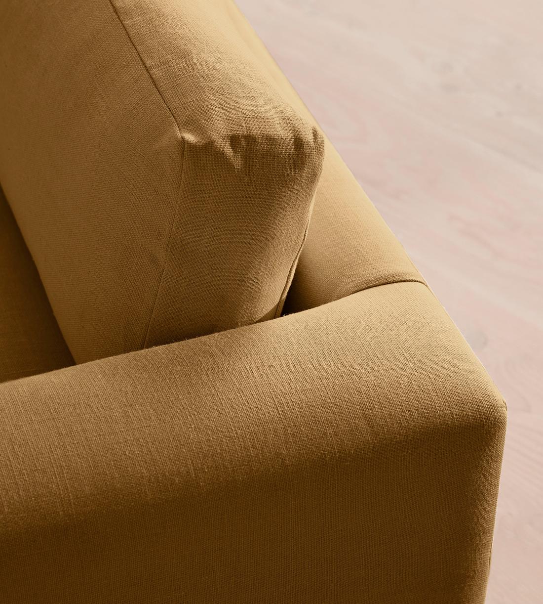 Mossley Corner Sofa - Linen - Ochre - US - Images - Image 5