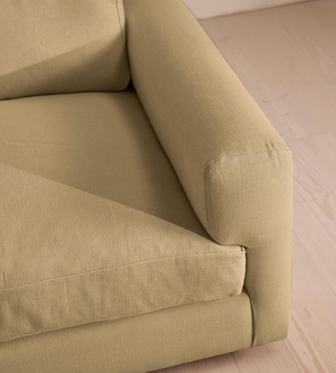 Mossley Corner Sofa - Linen - Wheat - Images - Image 5
