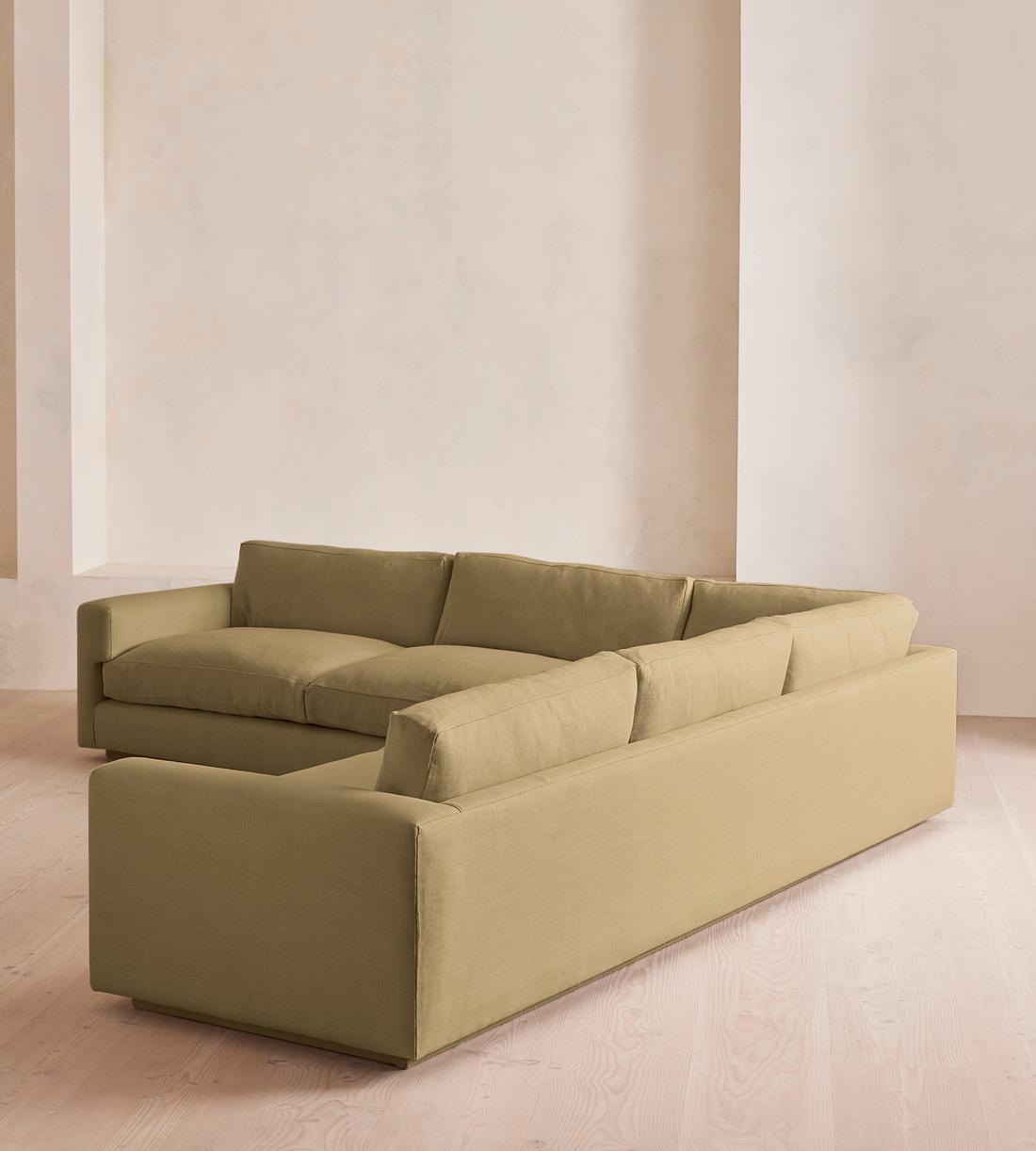 Mossley Corner Sofa - Linen - Wheat - US - Images - Image 3