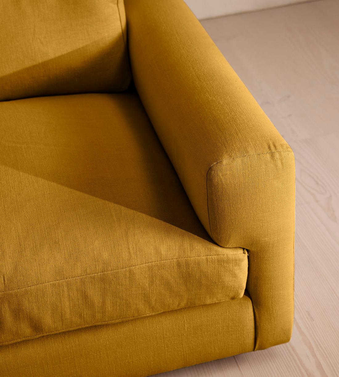 Mossley Corner Sofa - Linen - Turmeric - US - Images - Image 5