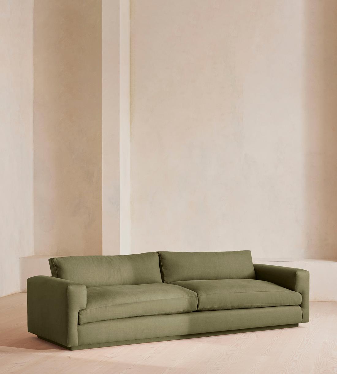 Mossley Four Seater Sofa - Linen - Sage - Listing - Image 2