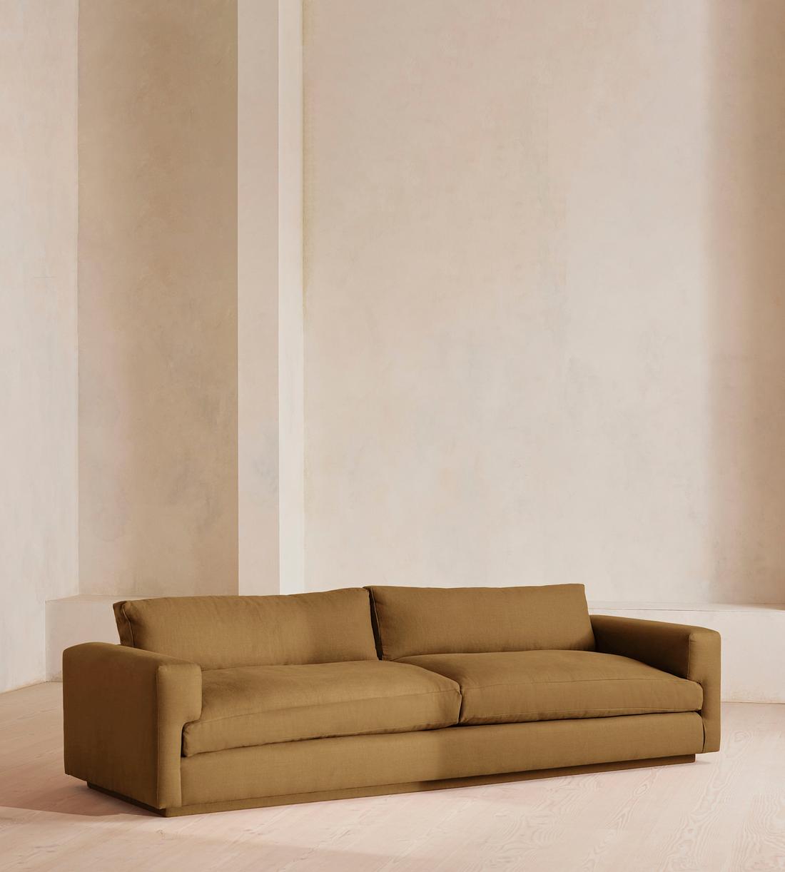 Mossley Four Seater Sofa - Linen - Ochre - Listing - Image 2