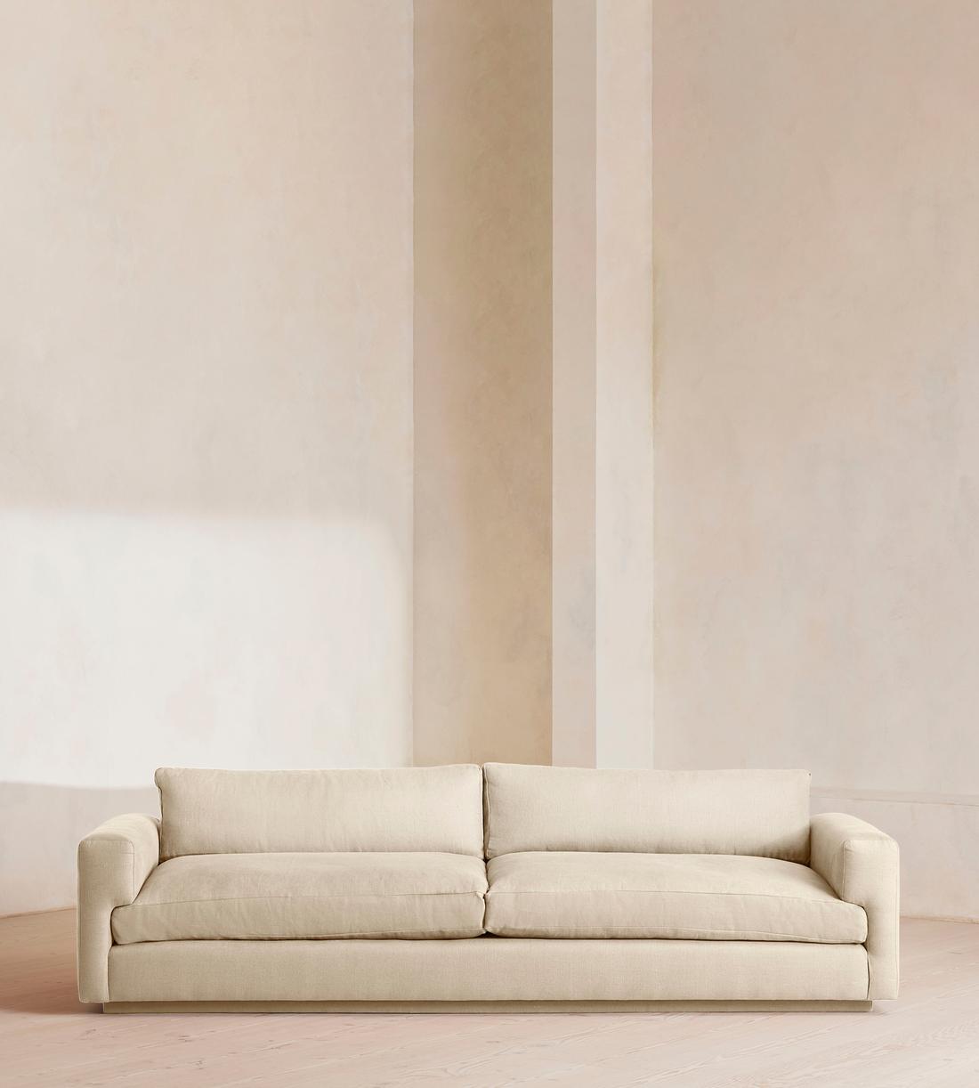 Mossley Four Seater Sofa - Linen - Bisque - Listing - Image 1