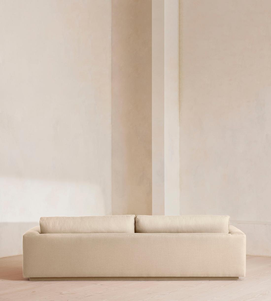 Mossley Four Seater Sofa - Linen - Bisque - Images - Image 4