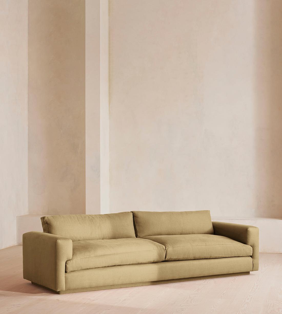 Mossley Four Seater Sofa - Linen - Wheat - Listing - Image 2