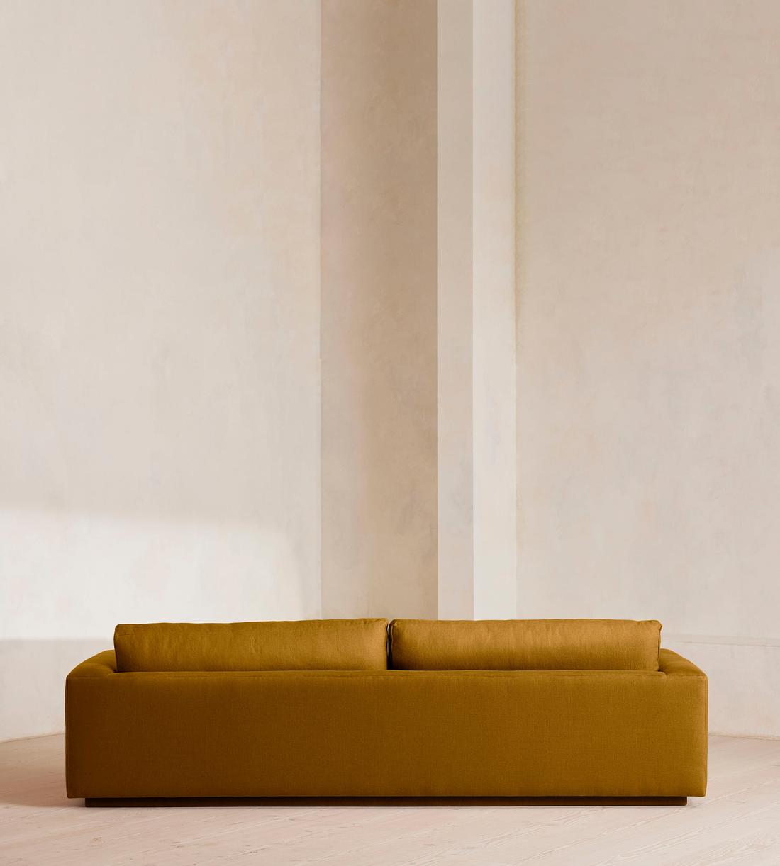 Mossley Four Seater Sofa - Linen - Turmeric - UK - Images - Image 4