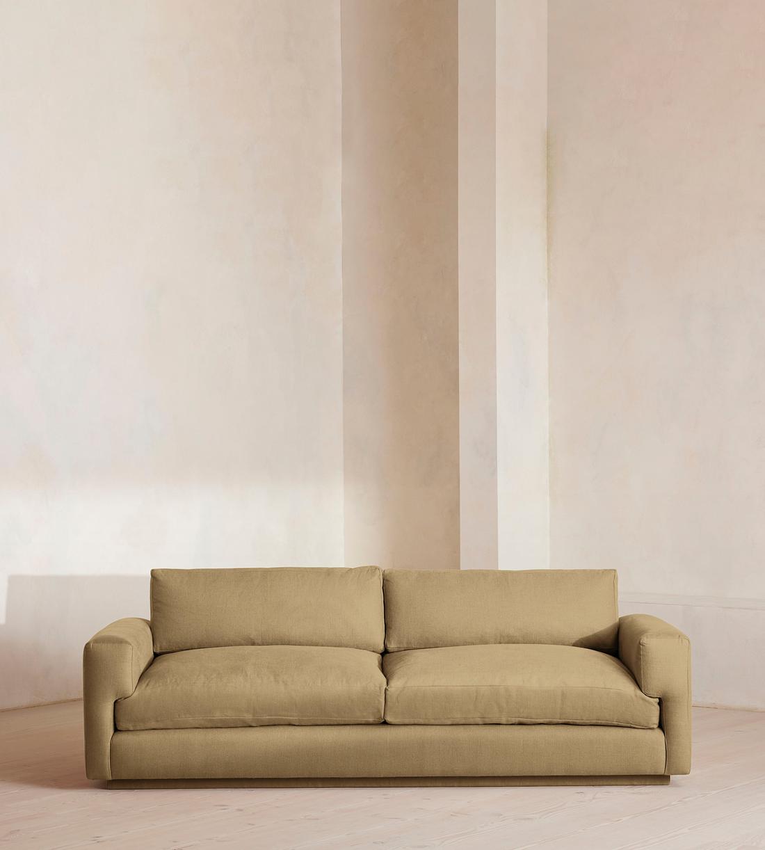 Mossley Three Seater Sofa - Linen - Wheat - US - Listing - Image 1