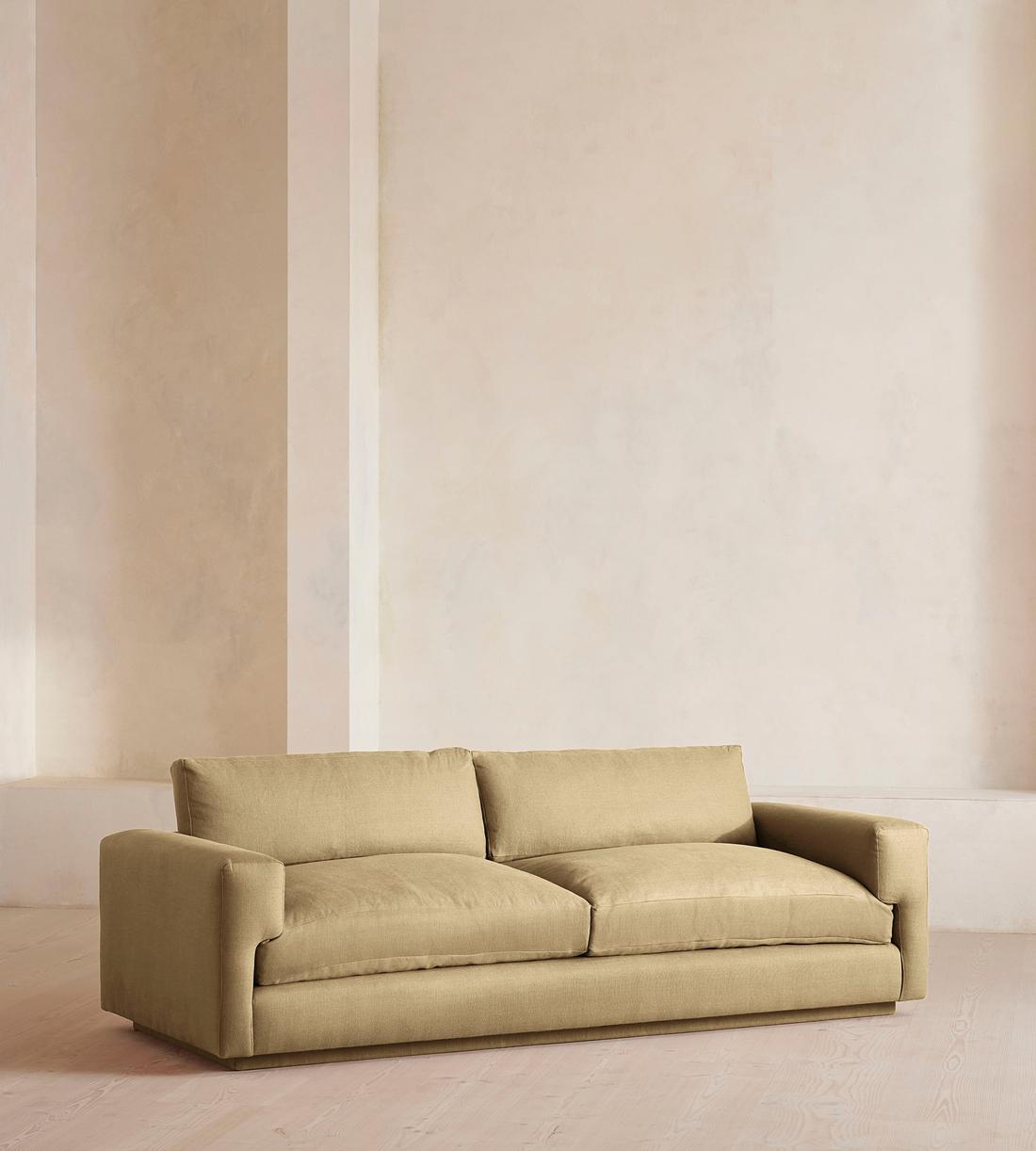 Mossley Three Seater Sofa - Linen - Wheat - US - Listing - Image 2