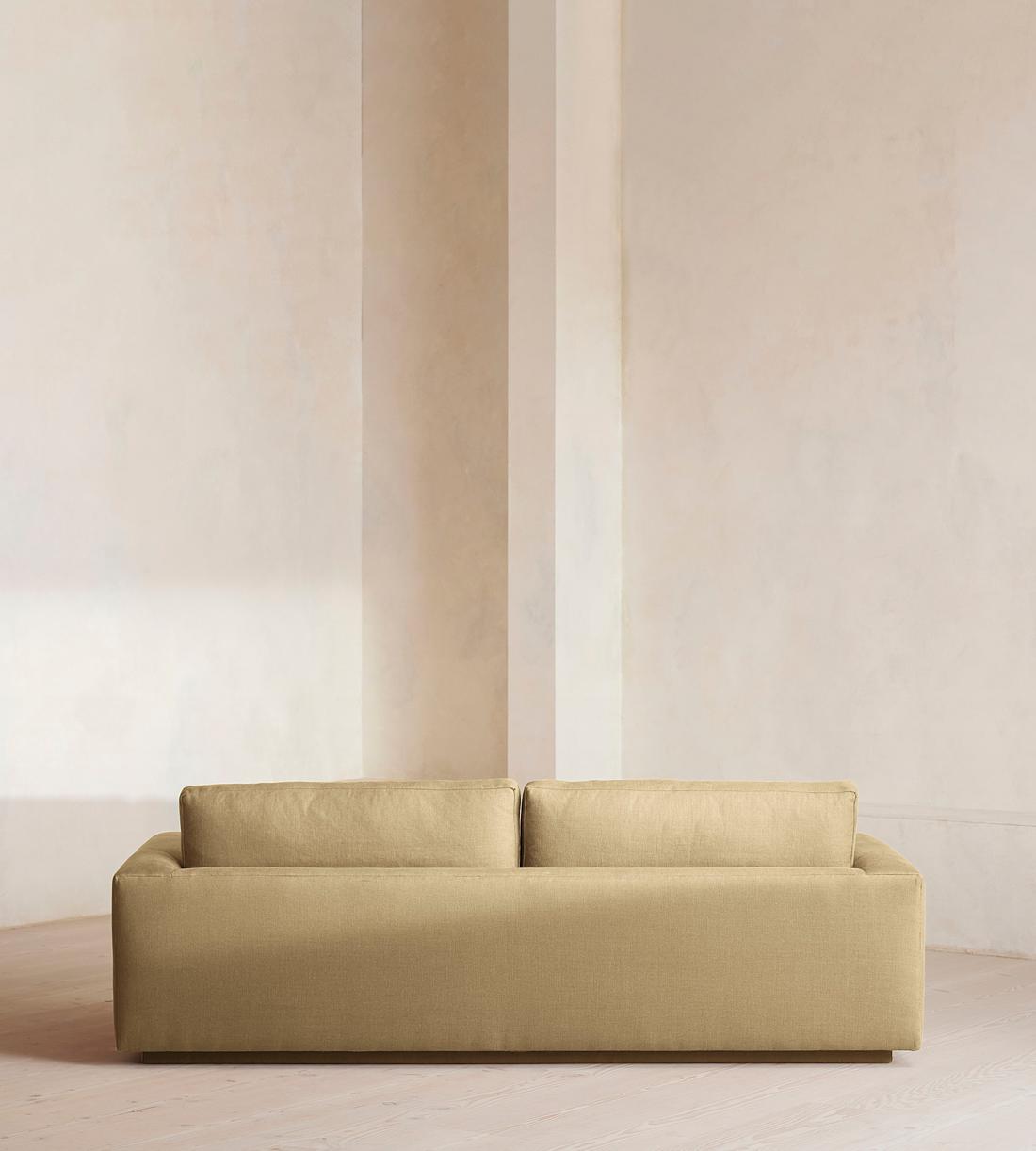 Mossley Three Seater Sofa - Linen - Wheat - US - Images - Image 4