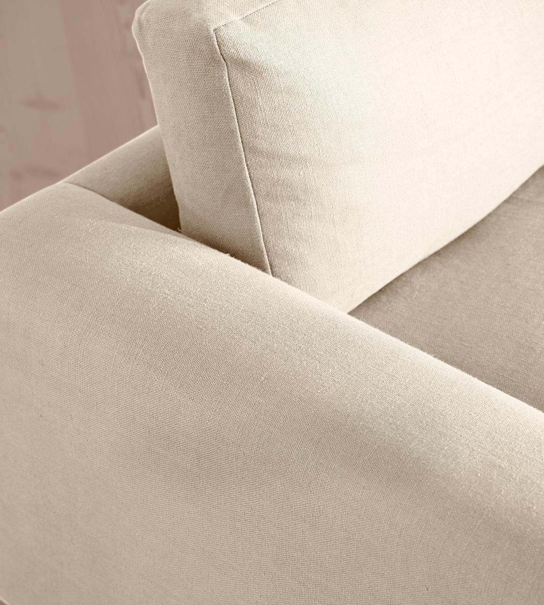 Mossley Three Seater Sofa - Linen - Bisque - Images - Image 5