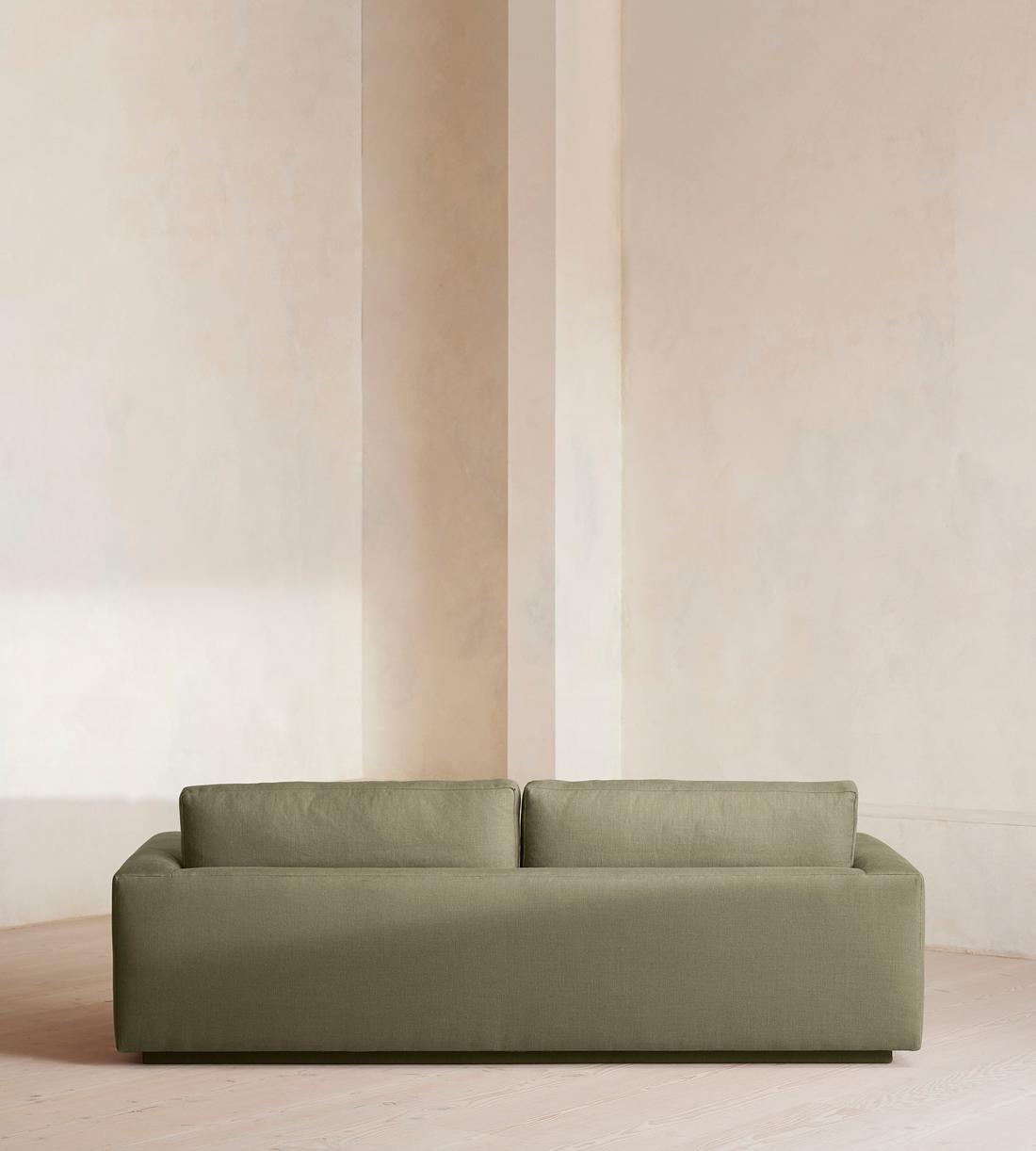 Mossley Three Seater Sofa - Linen - Sage - US - Images - Image 4