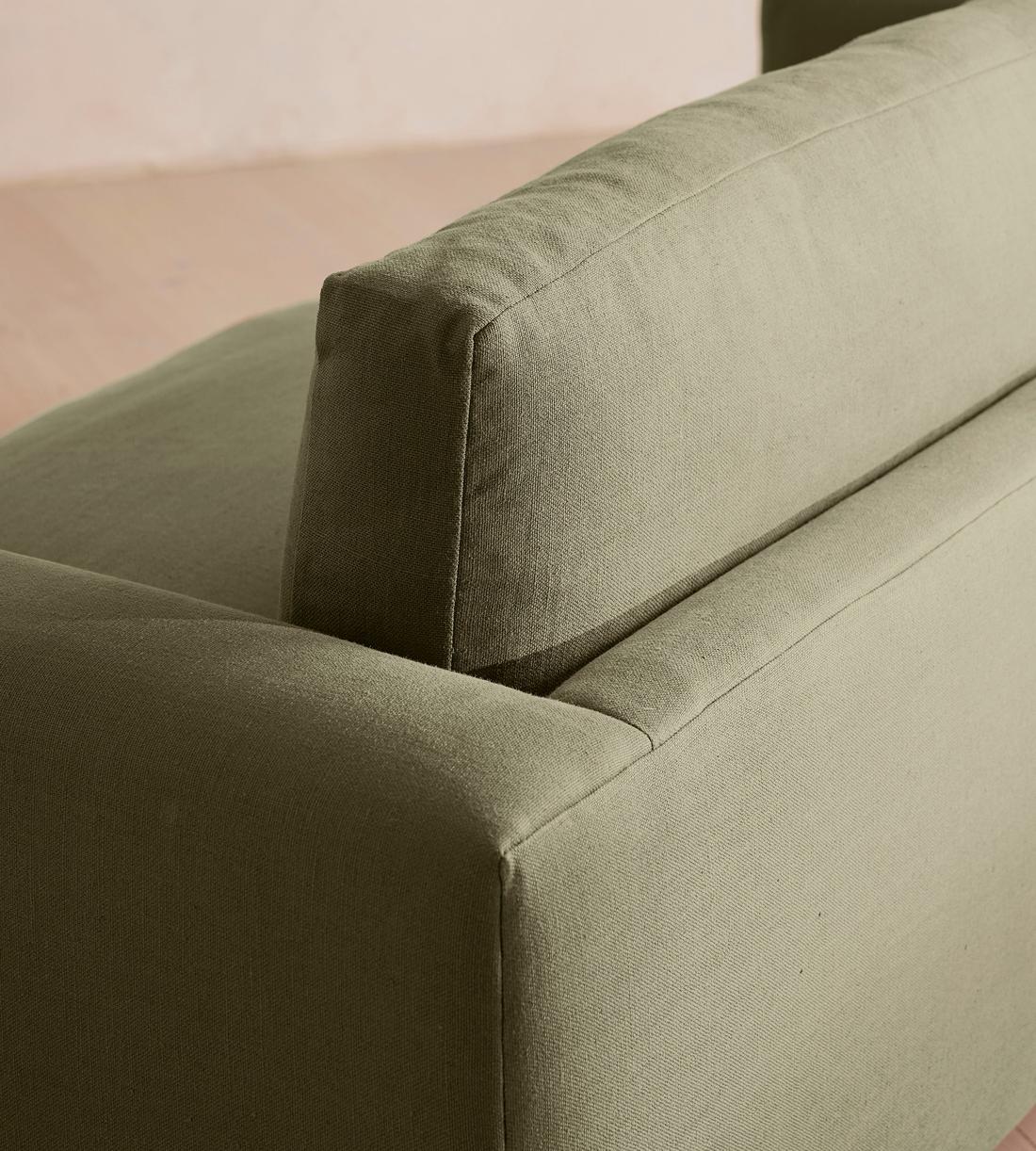 Mossley Three Seater Sofa - Linen - Sage - US - Images - Image 6