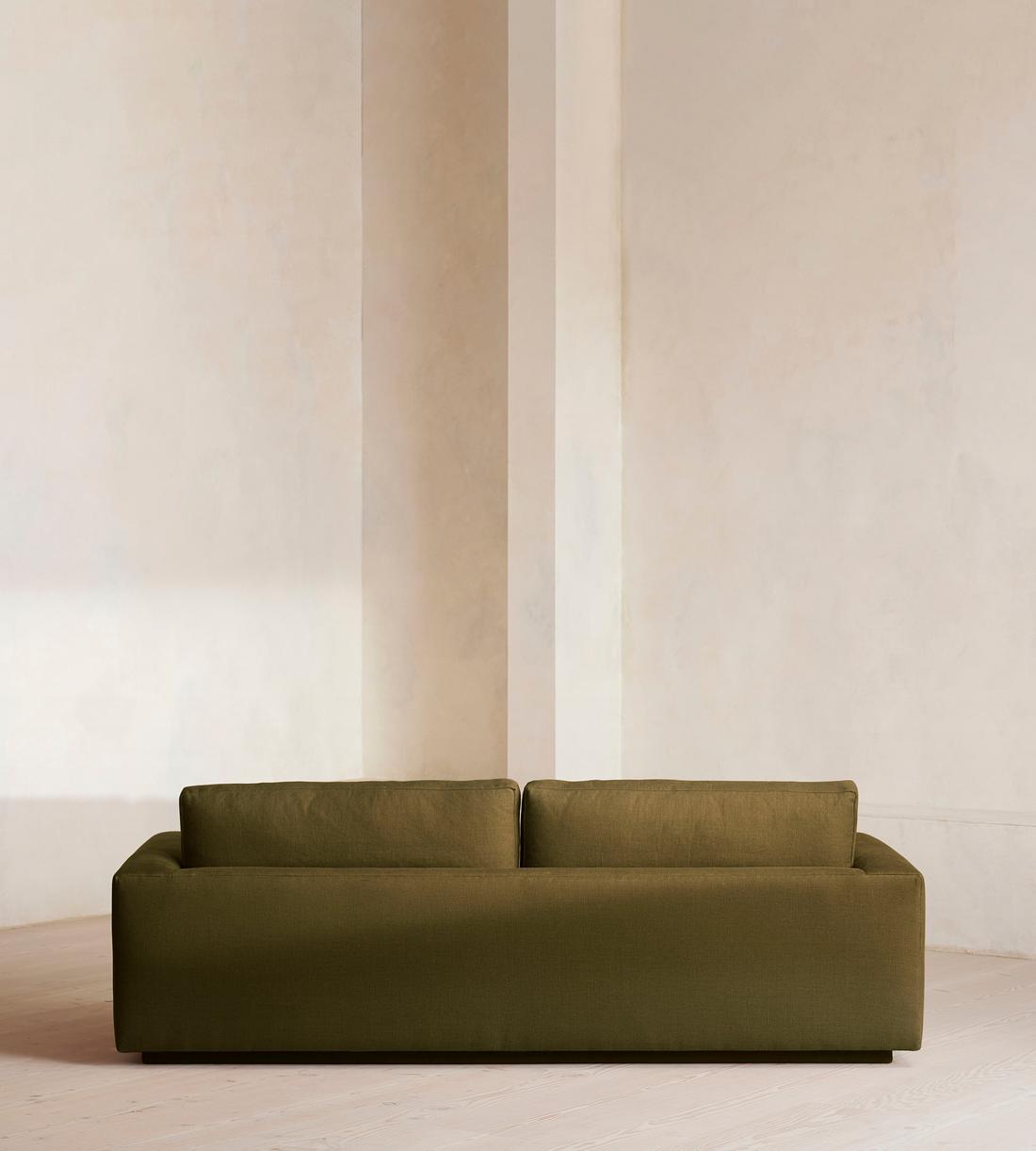 Mossley Three Seater Sofa - Linen - Olive - US - Images - Image 4