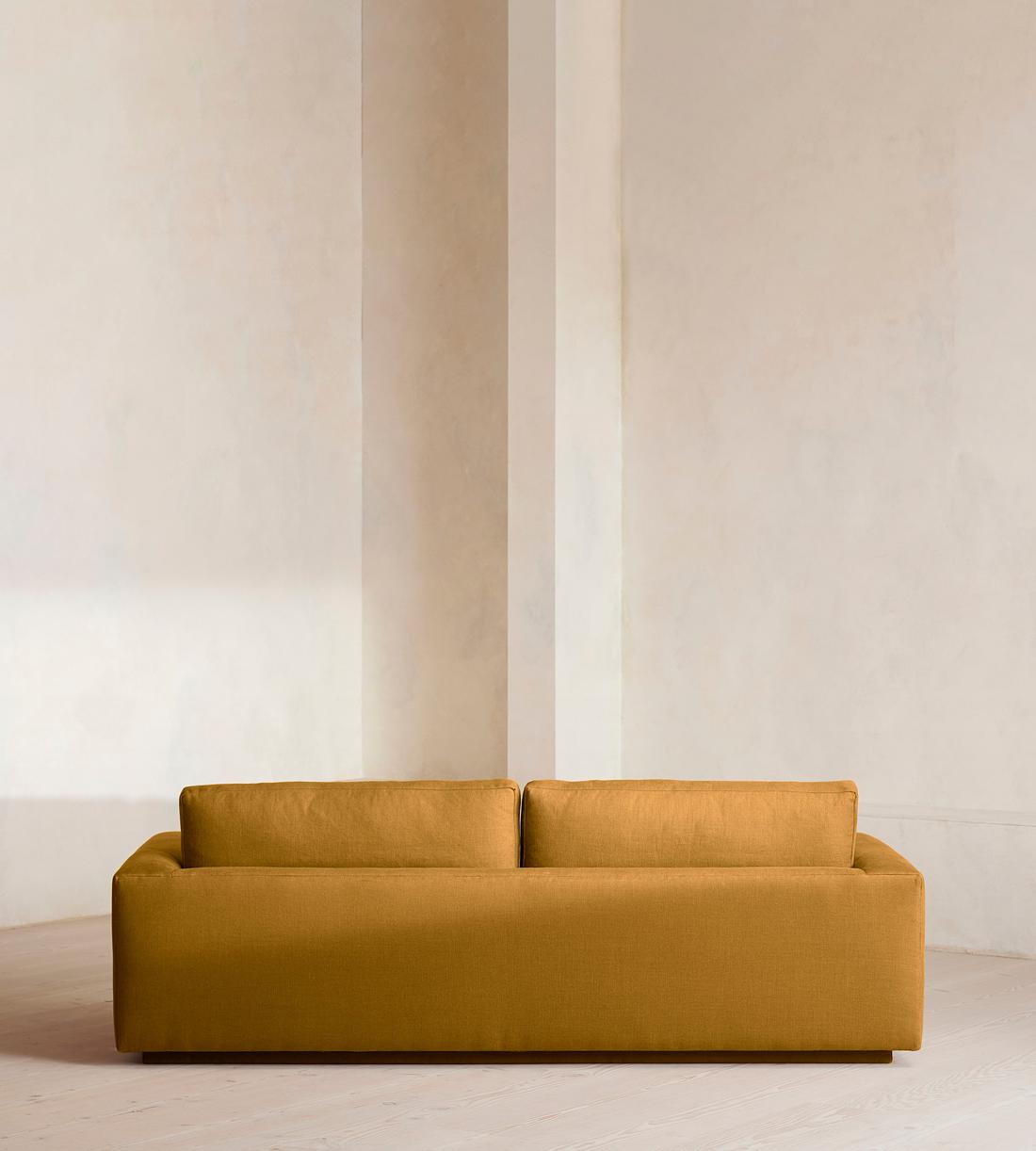 Mossley Three Seater Sofa - Linen - Turmeric - US - Images - Image 4