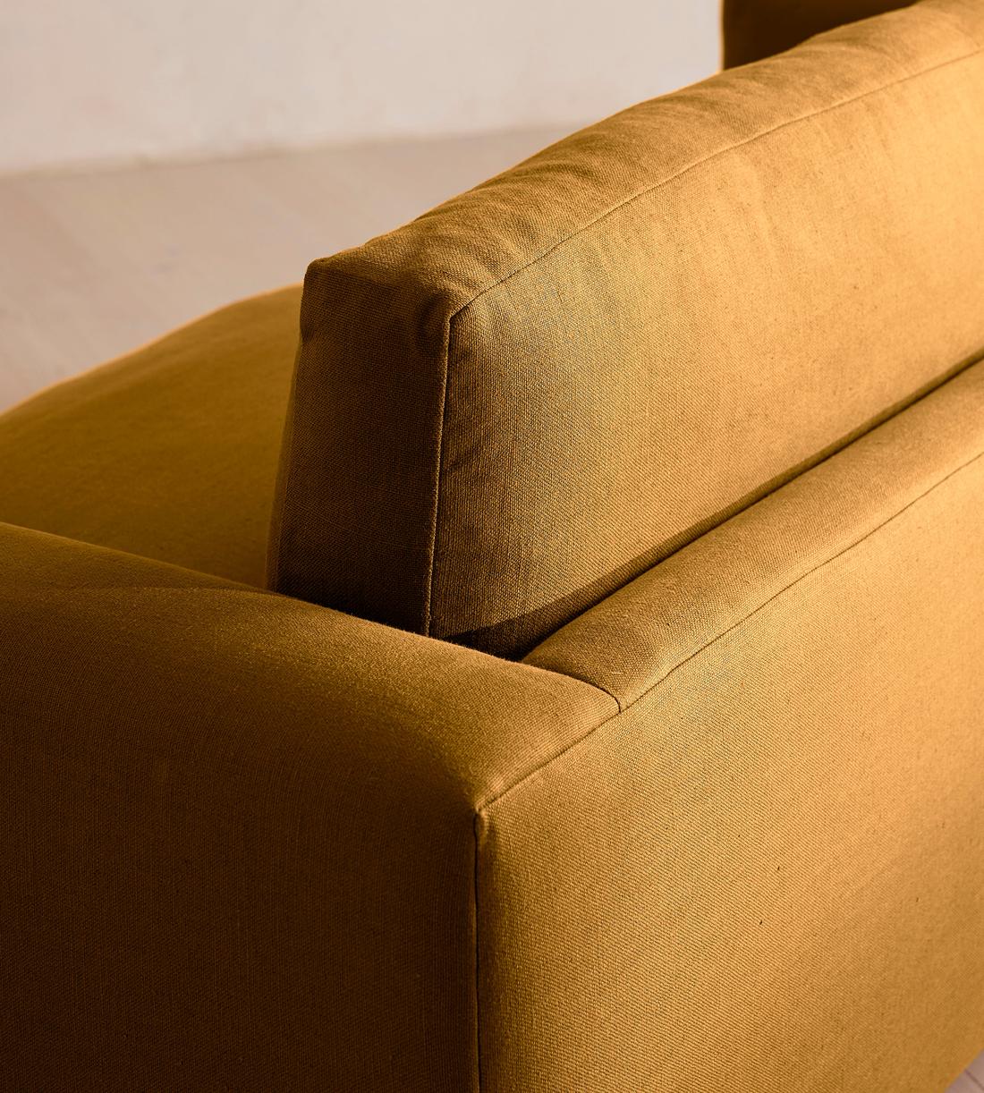 Mossley Three Seater Sofa - Linen - Turmeric - US - Images - Image 5