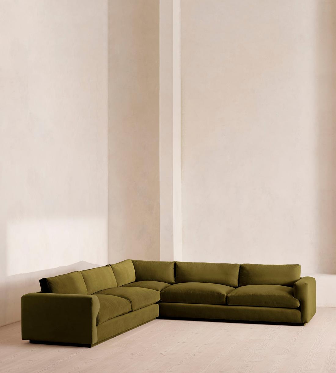 Mossley Corner Sofa - Velvet - Olive  - US - Listing - Image 2