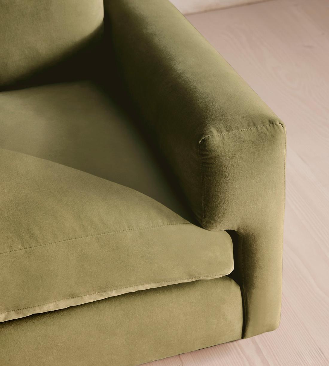 Mossley Corner Sofa - Velvet Lichen - Images - Image 5