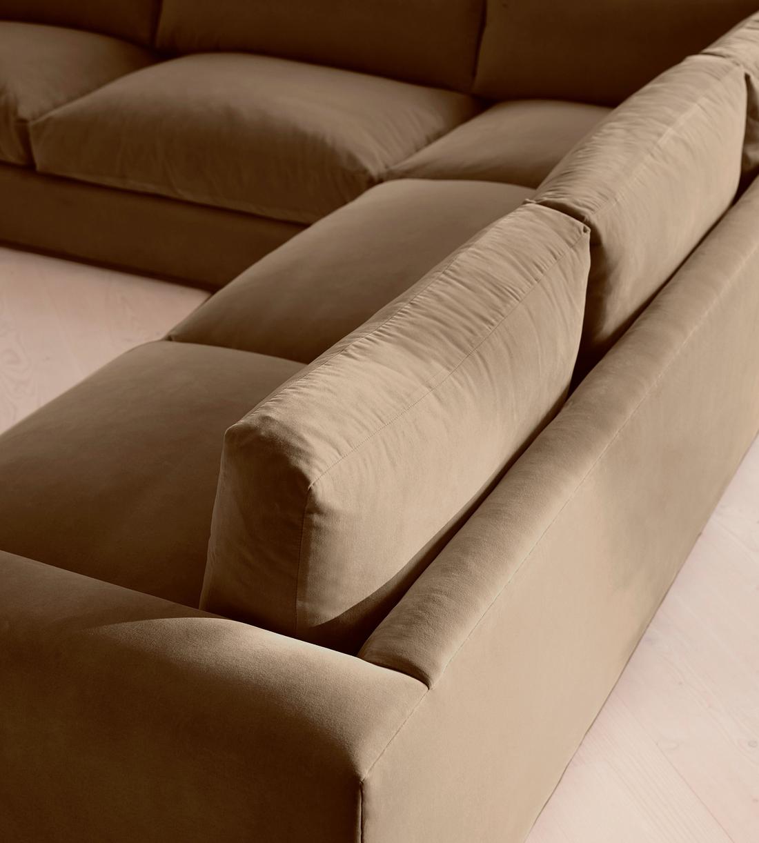 Mossley Corner Sofa - Velvet - Truffle - US - Images - Image 4