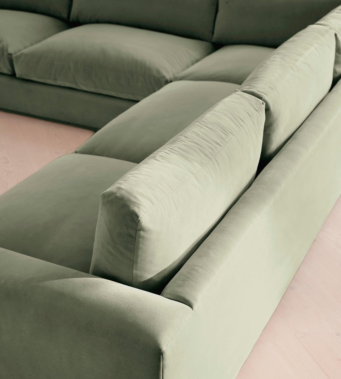 Mossley Corner Sofa - Velvet - Seafoam - UK - Images - Image 4