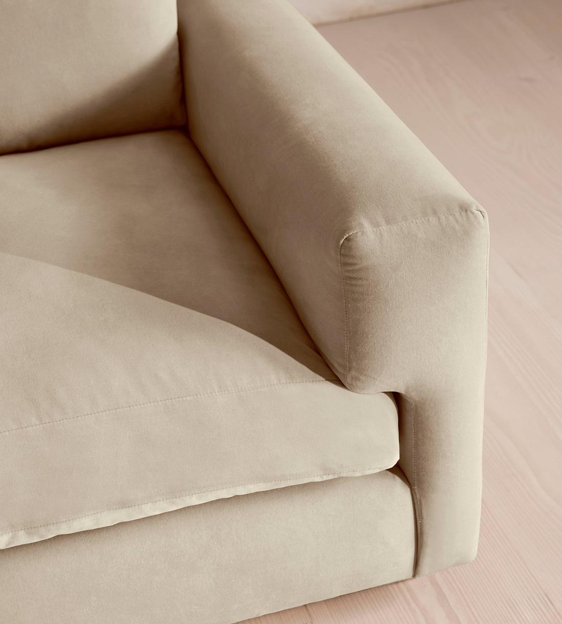 Mossley Corner Sofa - Velvet - Oyster - US - Images - Image 5