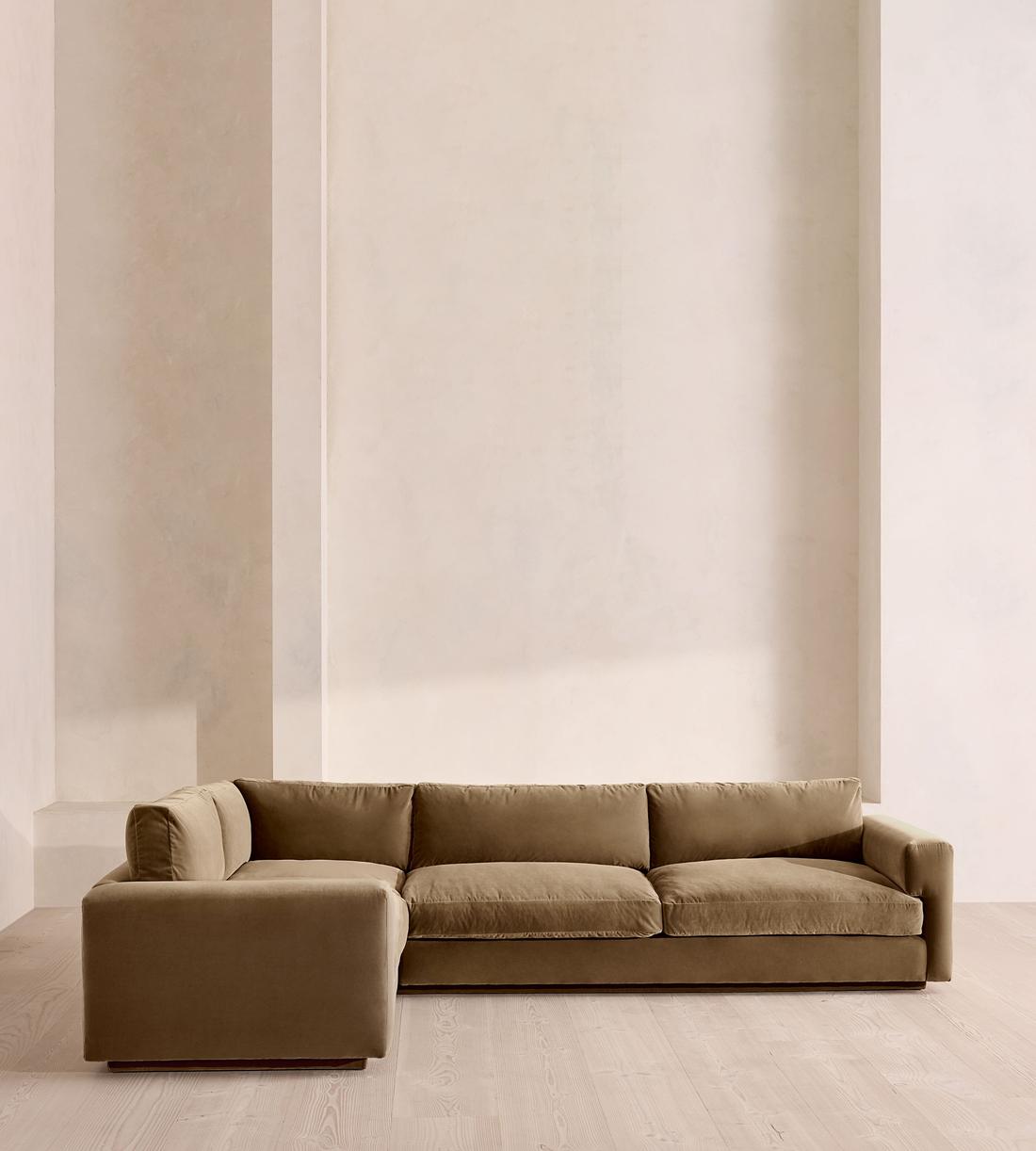 Mossley Right L-Shape Sofa - Velvet - Truffle - US - Listing - Image 2