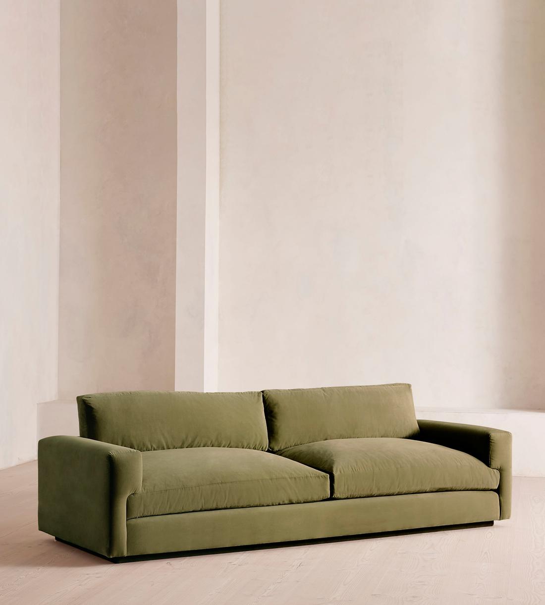 Mossley Four Seater Sofa - Velvet Lichen - Listing - Image 1