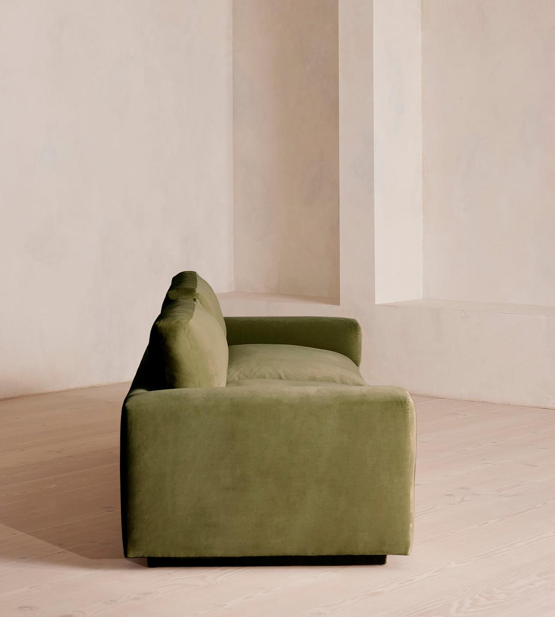 Mossley Four Seater Sofa - Velvet Lichen - Images - Image 3