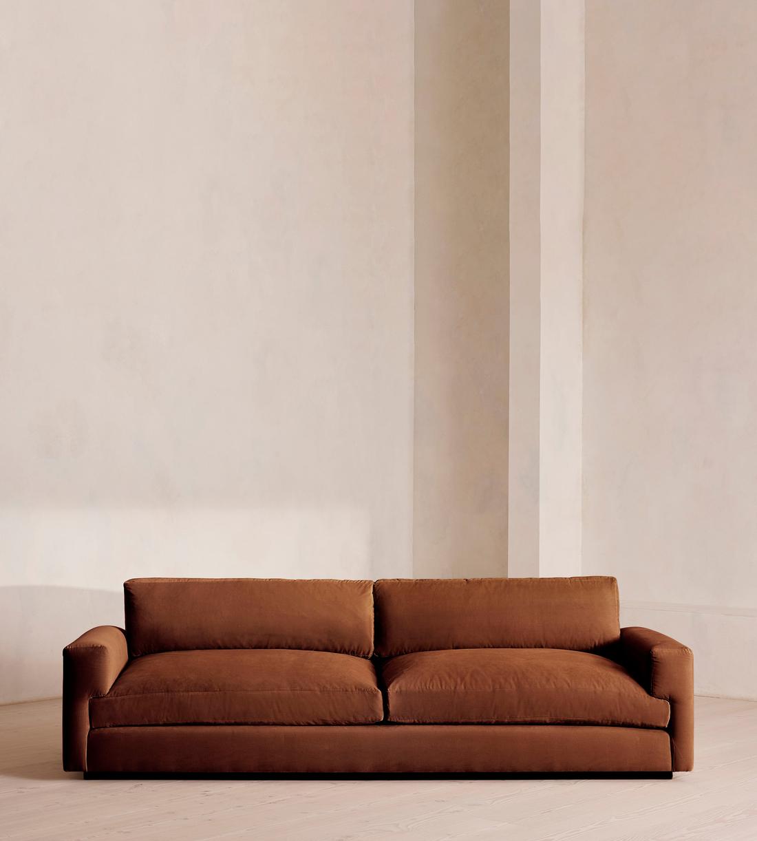 Mossley Four Seater Sofa - Velvet - Cinnamon - UK - Listing - Image 2
