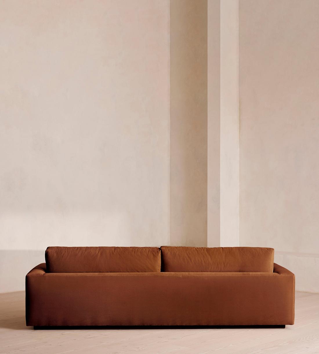 Mossley Four Seater Sofa - Velvet - Cinnamon - UK - Images - Image 4
