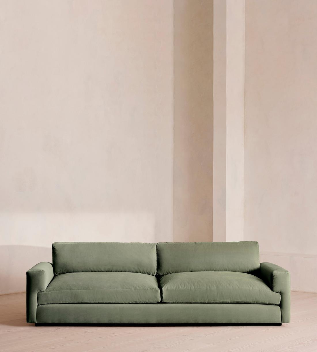Mossley Four Seater Sofa - Velvet - Seafoam - UK - Listing - Image 2