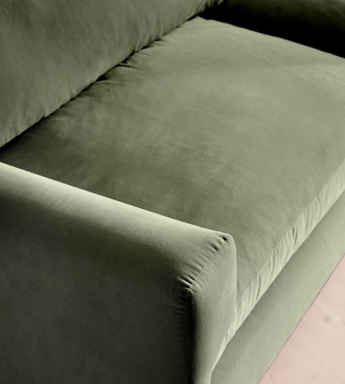 Mossley Four Seater Sofa - Velvet - Seafoam - UK - Images - Image 6